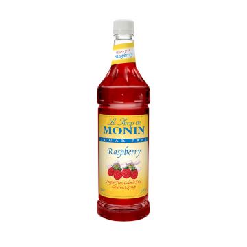 Monin Sugar Free Raspberry Syrup (1L) - Plastic Bottle