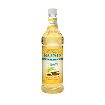 Monin Sugar Free Vanilla Syrup (1L) - Plastic Bottle