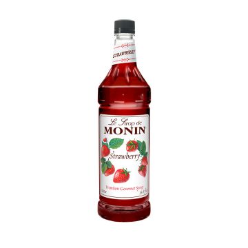 Monin Strawberry Syrup (1L) - Plastic Bottle