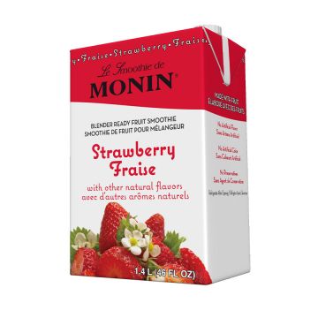 Monin Strawberry Smoothie Mix - 46 oz.