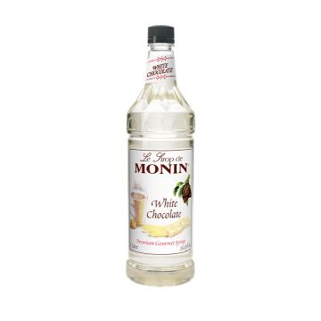 Monin White Chocolate Syrup (1L) - Plastic Bottle