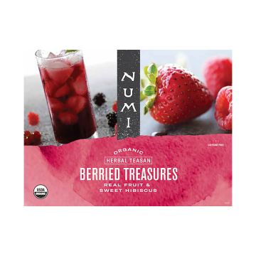 Numi Organic Berried Treasure Foodservice Herbal Iced Tea Pouches - 24 Count Box