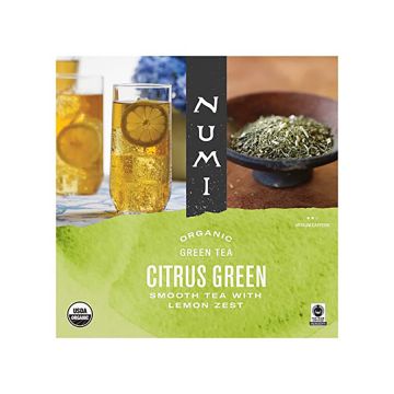 Numi Organic Citrus Foodservice Green Iced Tea Pouches - 24 Count Box