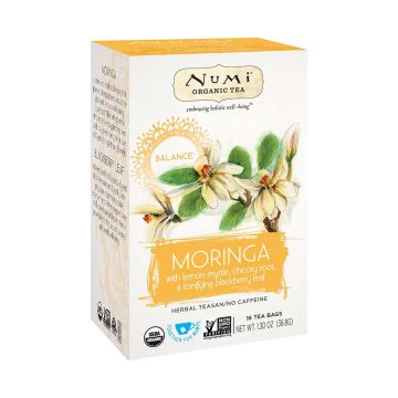 Numi Organic Balance/Moringa Holistic Herbal Tea Blend Bags - 16 Count Box