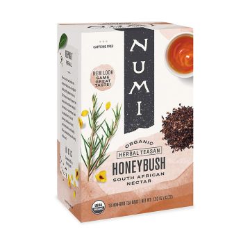 Numi Organic Honeybush Herbal Tea Blend Bags - 18 Count Box