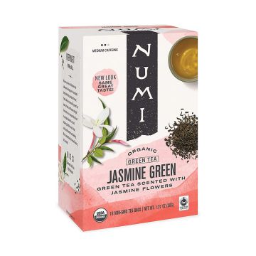 Numi Organic Jasmine Green Tea Bags - 18 Count Box