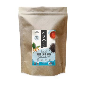 Numi Organic Aged Earl Grey Bergamot Assam Black Tea - Loose Leaf - 1 lb. Bag