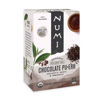Numi Organic Chocolate Pu-erh Tea Bags - 16 Count Box
