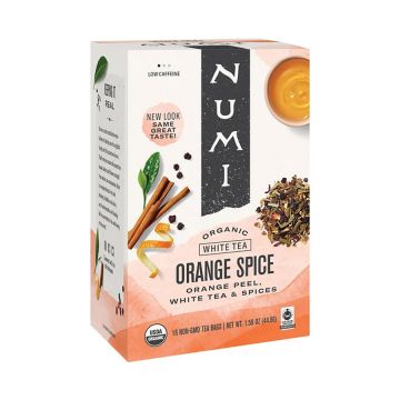 Numi Organic Orange Spice White Tea Bags - 16 Count Box