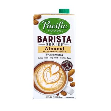 Pacific Barista Series Unsweetened  Almond Milk - 12/32 oz. Case