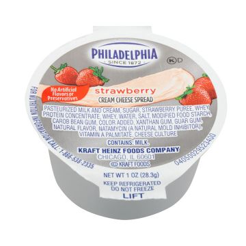 Philadelphia Strawberry Cream Cheese Cups - 100 Count