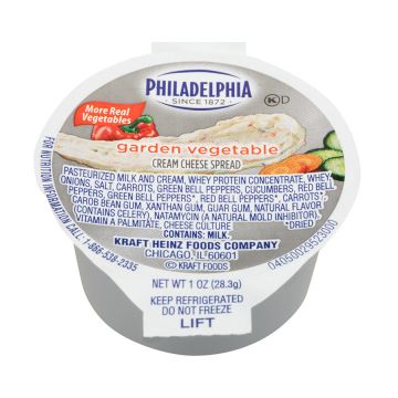 Philadelphia Veggie Cream Cheese Cups - 100 Count