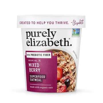 Purely Elizabeth Mixed Berry Superfood Oatmeal with Prebiotic Fiber Cup - 1.76 oz.