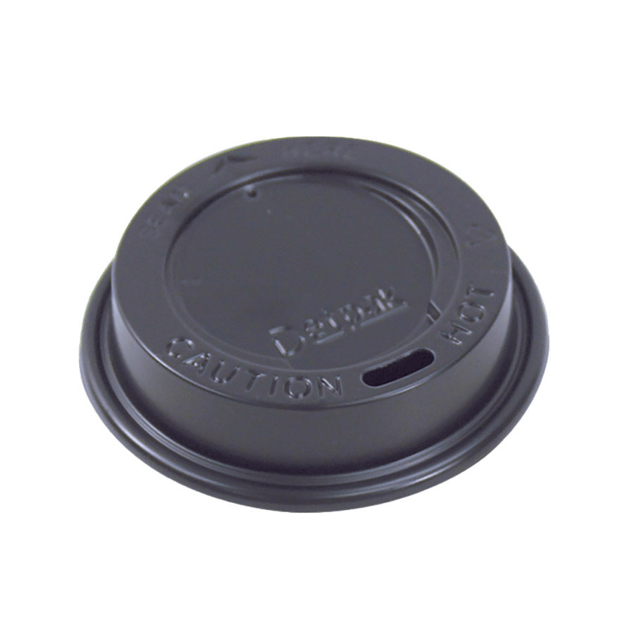 Detpak Black 8 oz Hot Lids For 8 oz Ripple Wrap Corrugated Hot Cup ...