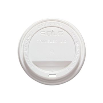 Solo 10-24 oz. White Travel Hot Lids (90mm)