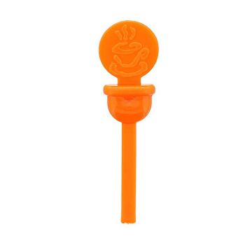 StixToGo Orange Beverage Lid Plugs - 2000 Count Case