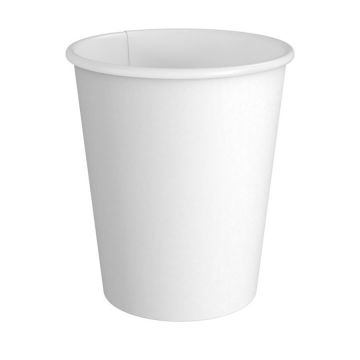 UniCup 10 oz. White Paper Hot Cups (90mm)