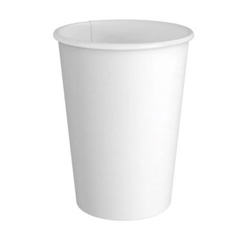 UniCup 12 oz. White Paper Hot Cups (90mm)