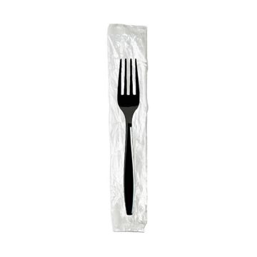 Karat Heavy Weight Fork, Individually Wrapped - Black