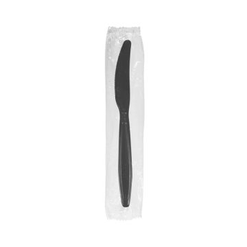 Karat Heavy Weight Knife, Individually Wrapped - Black