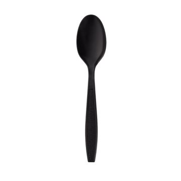 Karat Heavy Weight Teaspoon, Individually Wrapped - Black