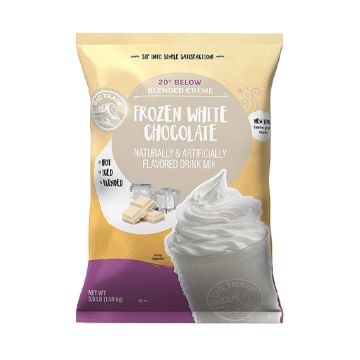 Big Train 20° Below Frozen White Hot Chocolate - Blended Crème Frappe Mix - 3.5 lb. Bag