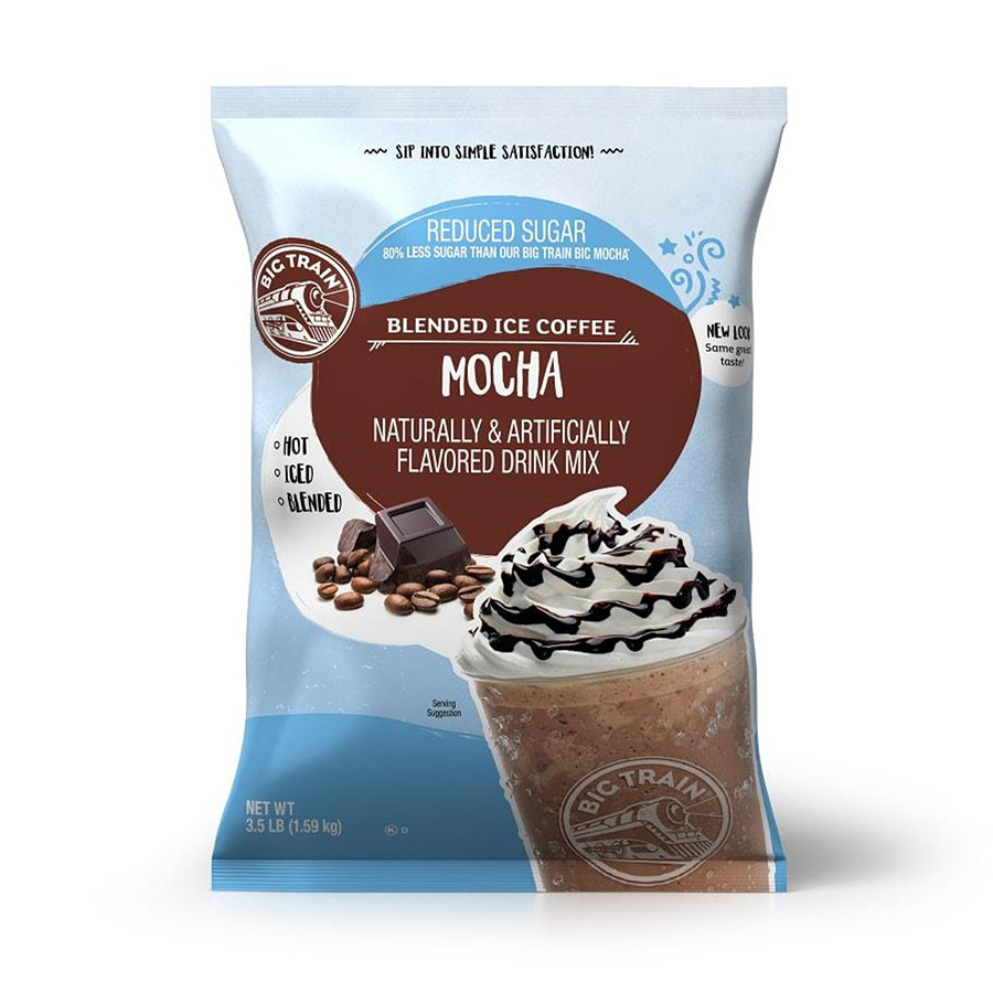 Big Train Reduced Sugar Mocha Blended Coffee Frappe Mix | Fortuna ...