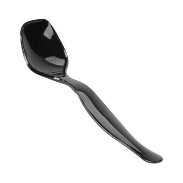 8.5" Black Catering Spoon - 144 Count