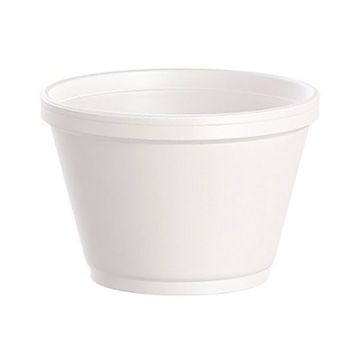 Dart 6 oz. White Foam Bowl