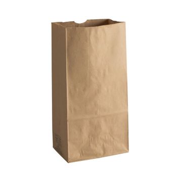 Duro 12 lb. Kraft Husky Heavy-Duty Paper Grocery Bag - 400 Count