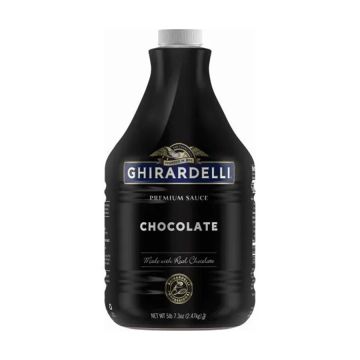 Ghirardelli Black Label Dark Chocolate Sauce - 64 oz.
