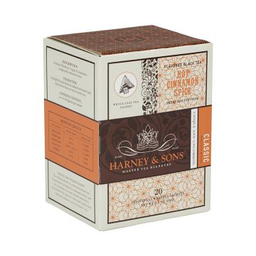 Harney & Sons Hot Cinnamon Spice Black Tea Sachets - 20 Count Box