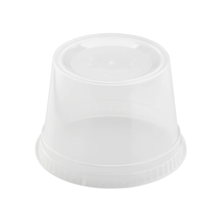 Karat 8 oz. Round PP Plastic Injection Molded Deli Containers & Lids - 240  Count