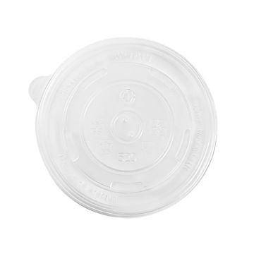 Karat PP Plastic Flat Lids For 16 oz. Hot/Cold Paper Food Container - 1000 Count