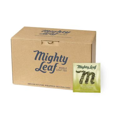 Mighty Leaf White Orchard Herbal Tea Bags - 100 Count Box