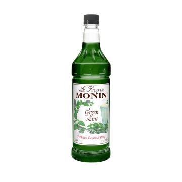 Monin Green Mint Syrup (1L) - Plastic Bottle