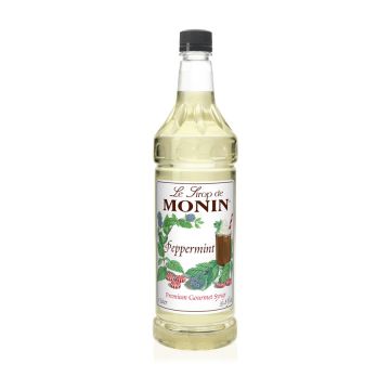 Monin Peppermint Syrup (1L) - Plastic Bottle