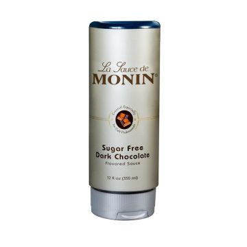 Monin Sugar Free Dark Chocolate Sauce Squeeze Bottle - 12 oz.