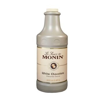 Monin White Chocolate Sauce - 64 oz.