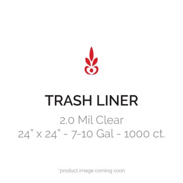 24 x 32, .7Mil 15 Gal. Medium Weight Clear Trash Liners 