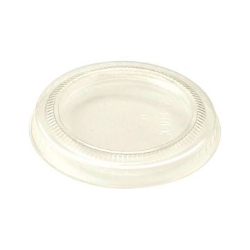 World Centric 2 oz. PLA Eco-Friendly Clear Portion Cup Lids