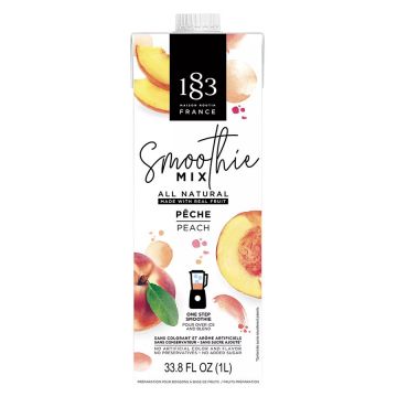 1883 Peach All-Natural Fruit Smoothie Mix - 33.8 oz.