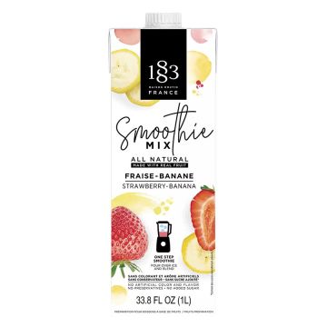 1883 Strawberry Banana All-Natural Fruit Smoothie Mix - 33.8 oz.