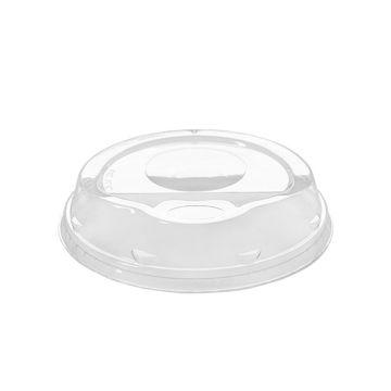 98mm Dome Strawless Sippy Lids for 12-24 oz Clear PET Cups