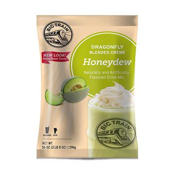 Big Train Dragonfly Honeydew - Blended Crème Frappe Mix - 3.5 lb. Bag