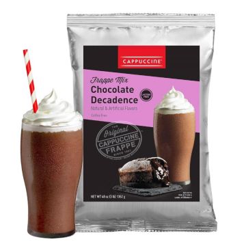 Cappuccine Chocolate Decadence - Coffee-Free Frappe Mix - 3 lb. Bag