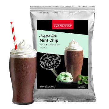 Cappuccine Mint Chip - Coffee-Free Frappe Mix - 3 lb. Bag