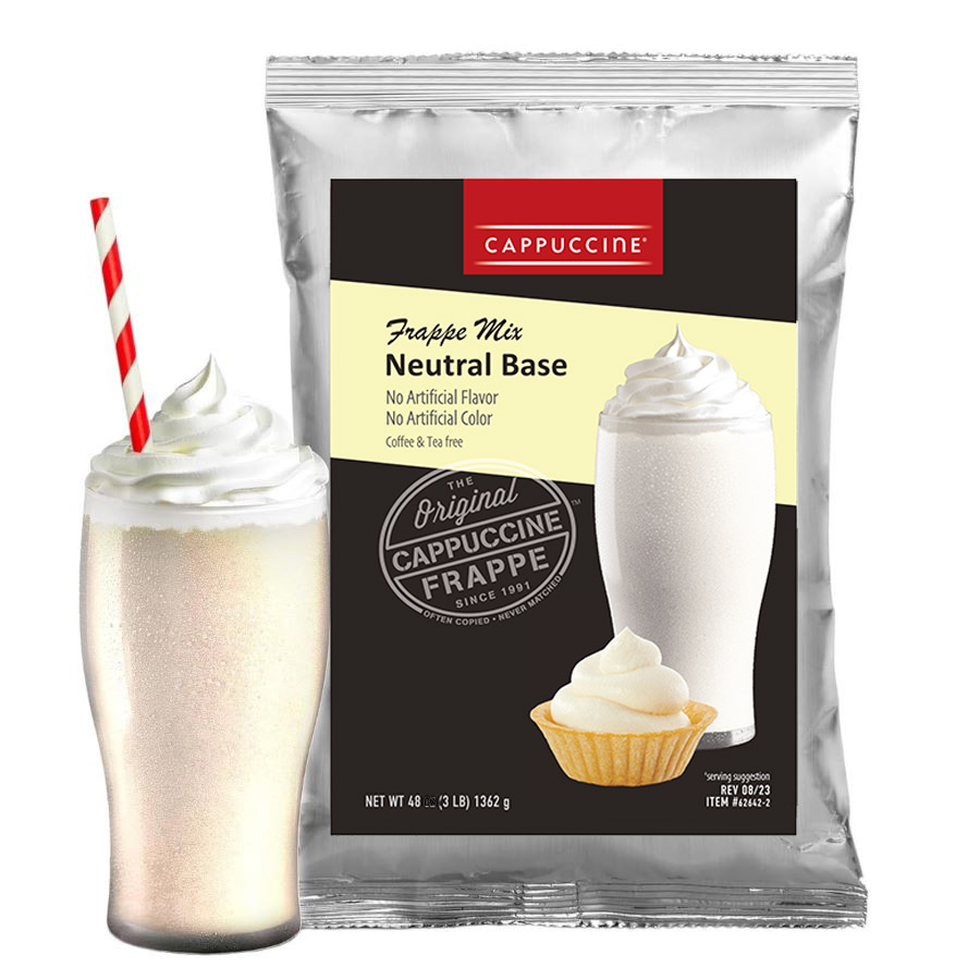 Cappuccine Neutral Base Coffee Free Frappe Mix Fortuna Enterprises