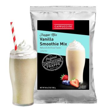 Cappuccine Vanilla Smoothie Mix - Coffee-Free Frappe Mix - 3 lb. Bag