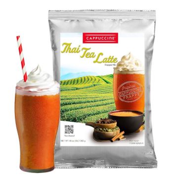 Cappuccine Thai Tea - Coffee-Free Frappe Mix - 3 lb. Bag